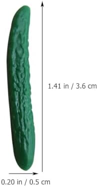 20Pcs Miniature Cucumber Models for Dollhouse Decor