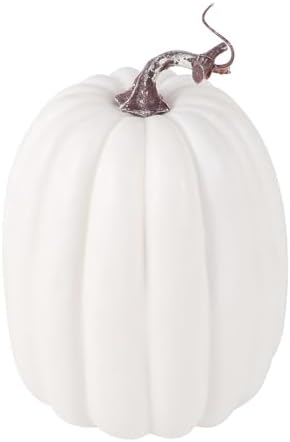 Large Fake Pumpkins for Fall Decor White 21cm15cm