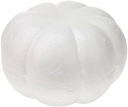 White Foam Pumpkins for Halloween and Fall Decor