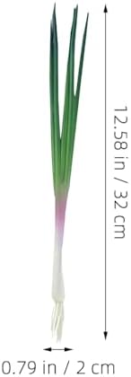 LOGOFUN 3pcs Artificial Green Scallions Photo Prop