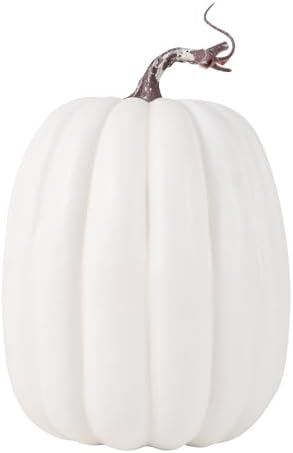 Large Fake Pumpkins for Fall Decor White 21cm15cm