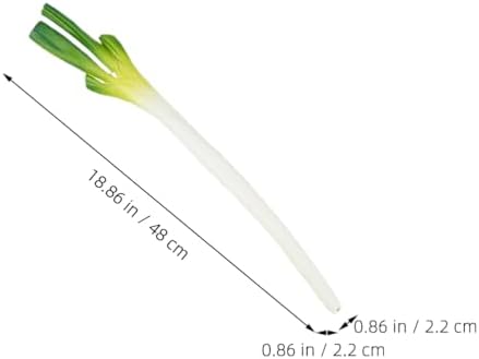 LUOZZY Artificial Green Onion Model Realistic Fake Scallion Photo Prop