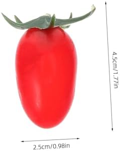 Zerodeko 10pcs Realistic Fake Cherry Tomatoes Decor