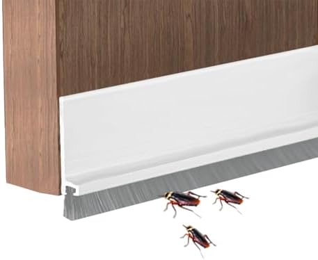 Yingd Door Draft Stopper with Brush 39 Inch Rubber Door Sweep