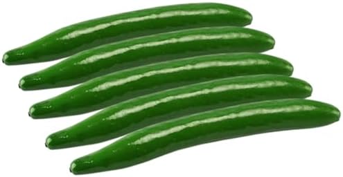 Magiclulu 5pcs Artificial Cucumber Display Props