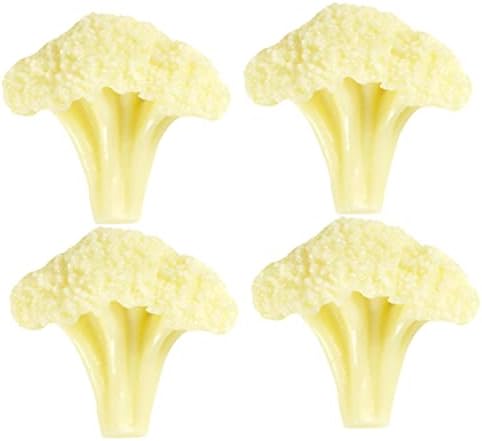 Amosfun Artificial Cauliflower Broccoli Slices 16 Pack