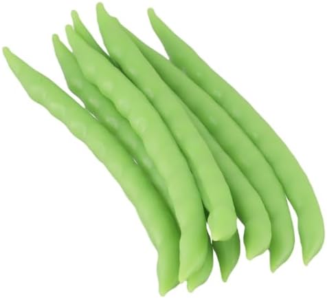 Lifelike Green Beans Artificial Decor 8 Pieces