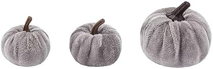 12Pcs Velvet Pumpkin Halloween Decorations Assorted 1