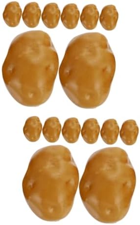 16pcs Realistic Foam Potato Models for Home Kitchen and Photography