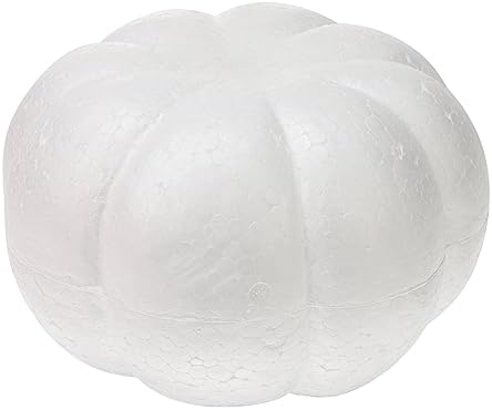 White Foam Pumpkin Rustic Artificial Halloween Decor 20cm