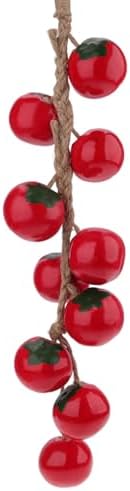 Woration Artificial Red Tomato Garland 1 Pack