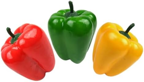 LOGOFUN 6PCS Artificial Sweet Pepper Decor for Kitchen Display
