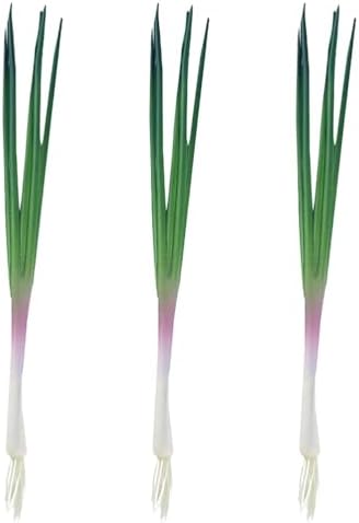 LOGOFUN 3pcs Artificial Green Scallions Photo Prop