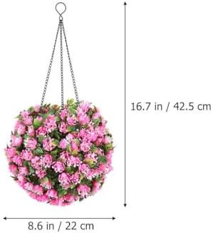 DOITOOL Hanging LED Solar Topiary Ball