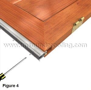 TMS Automatic Door Seal - Narrow Profile Soundproofing Strip