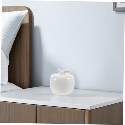 Luxshiny 1pc Chic Ceramic Christmas Apple Ornament