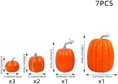 Keebgyy Halloween Pumpkin Ornament Set
