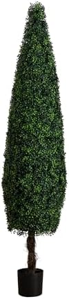Nearly Natural 7-Foot Artificial Boxwood Topiary Tree