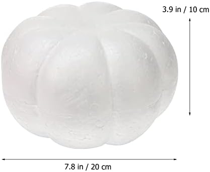 White Foam Pumpkins for Halloween and Fall Decor