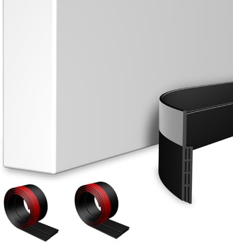 2 Pack Adjustable Under Door Sweep for Draft and Soundproofing