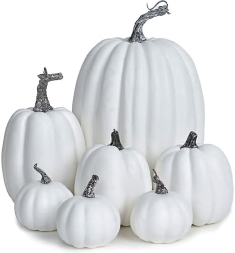 WESAPPINC Artificial Pumpkins 14PCS for Fall Decor