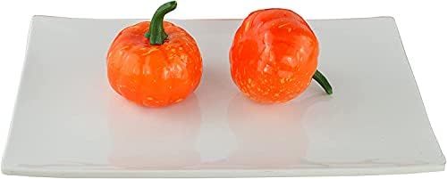 Jedfore Lifelike Mini Pumpkins Fake Fruit Set of 16 Orange