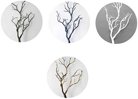 3pcs White Dried Tree Branches for Wedding Decorations