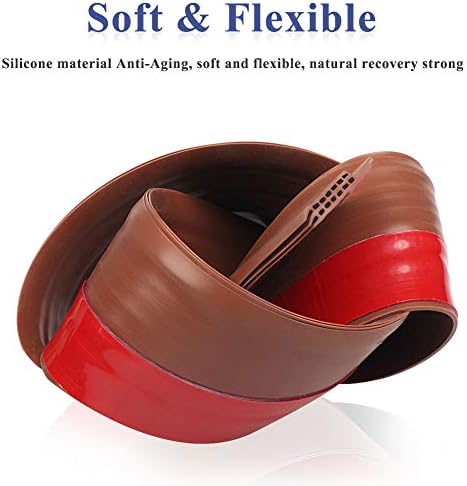 Suptikes Huge Gap Door Draft Stopper 34 W x 39 L Brown
