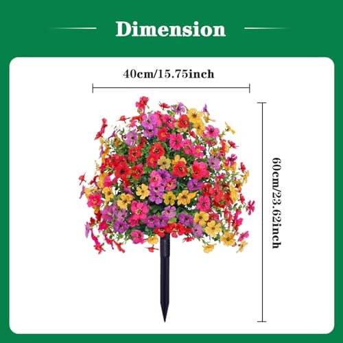 236in Artificial Violet Topiary Tree with Ground Spikes