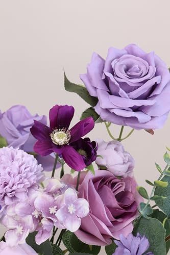 Piklado Artificial Flower Box Set Lavender Dark Purple