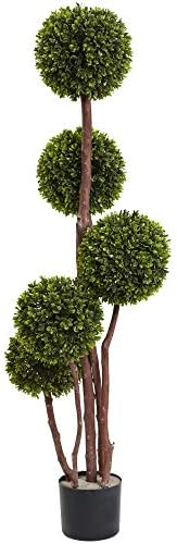 Nearly Natural 4ft Boxwood Topiary UV Resistant