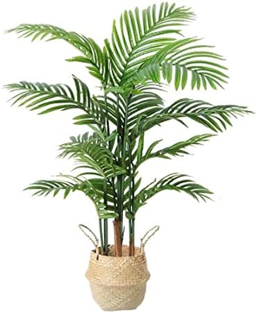 Fake Plants Artificial Tree Large Palm with Grass Basket Base 160cm