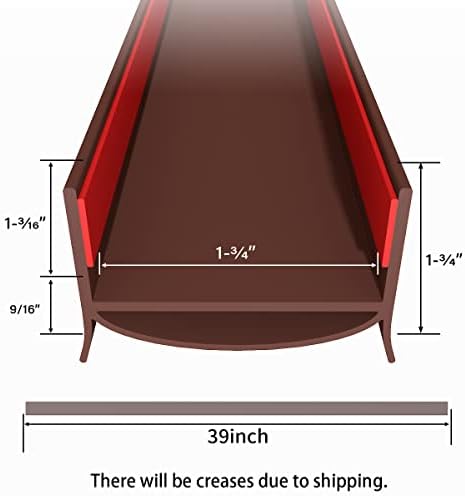2 Pack Door Draft Stopper 39 Inch Cuttable Seal