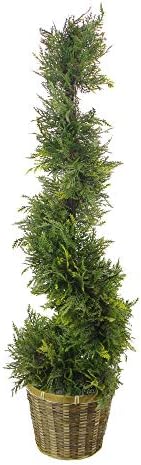 Admired By Nature Artificial Cypress Topiary Tree 36 Inch