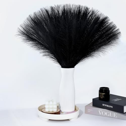 MUUNC Black Pampas Grass 30 Pcs Artificial Decor