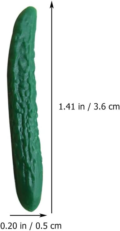 20Pcs Miniature Cucumber Models for Dollhouse Decor
