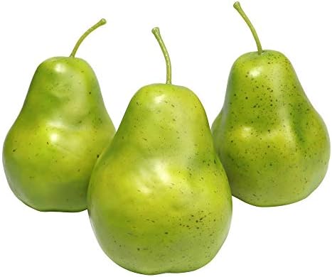 Millennial Essentials Artificial Green Pears 6pcs for Decor