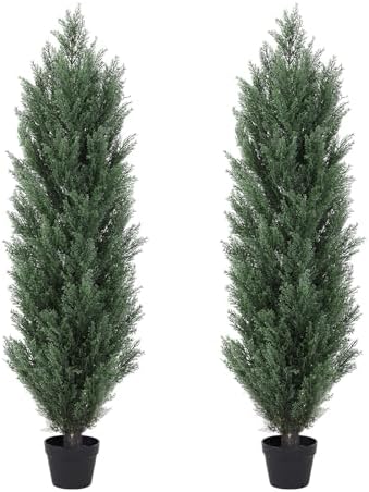 THE BLOOM TIMES 4ft Artificial Topiary Trees 2 Pack 1