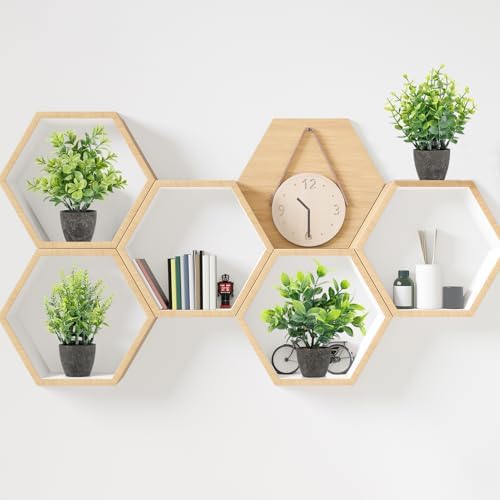 4 Pack Artificial Plants Ceramic Pots Indoor Decor