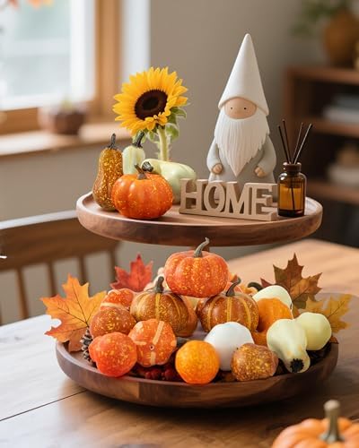 18PCS Artificial Fall Pumpkins Decor Set