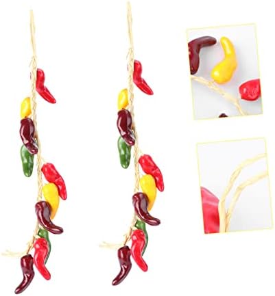 Wakauto 2 Pcs Artificial Vegetable String Decor