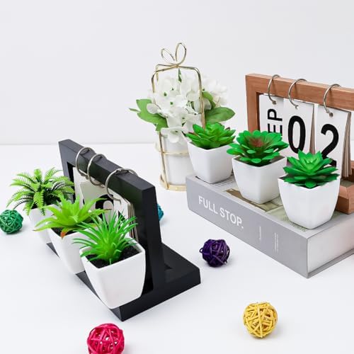 6pcs Artificial Succulent Plants Indoor Decor in Pots