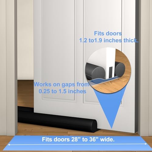 TONINT Large Door Draft Stopper Weather Seal