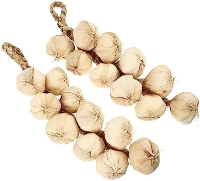 Luxshiny 4pcs Hanging Garlic Artificial Vegetable Decor Pendants