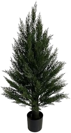 3ft Artificial Cypress Topiary Plant with UV Protection