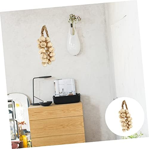 Luxshiny 4pcs Hanging Garlic Artificial Vegetable Decor Pendants