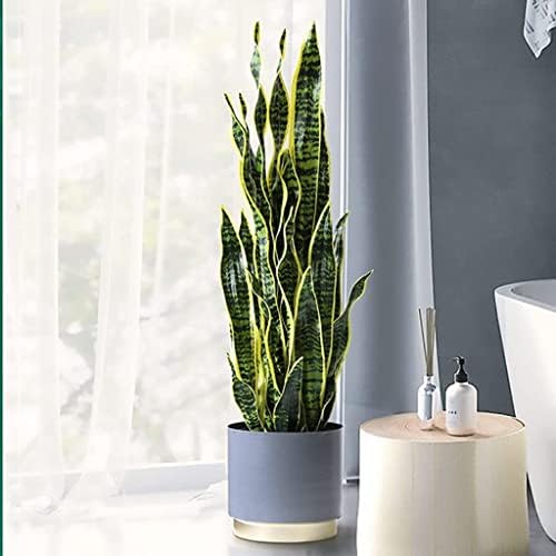 Artificial Sansevieria Tree 26 Inch with Modern Planter