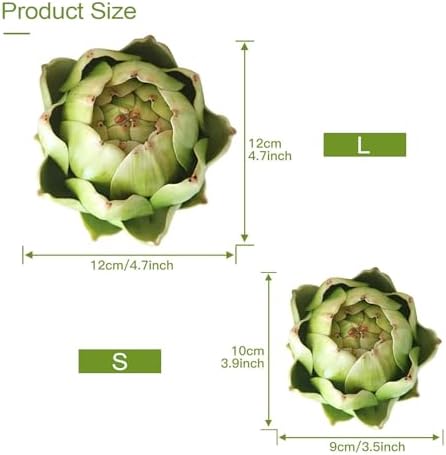 Fake Artificial Artichoke for Home Decor Green Small
