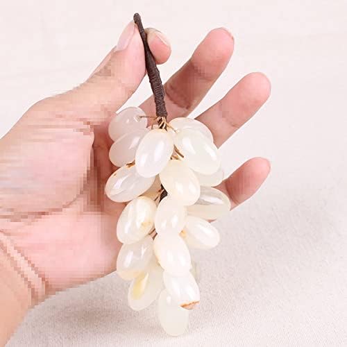 KAFANYA Jadeite Jade Onyx Grapes Decorative Ornament