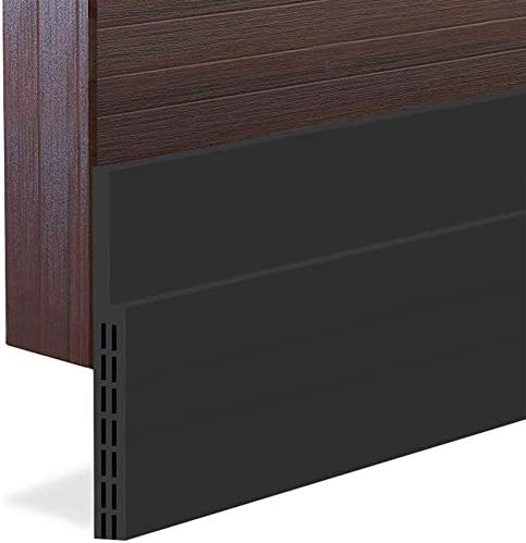 Suptikes Huge Gap Door Draft Stopper 34 W x 39 L Black
